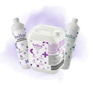   Belloa Mosószer és öblítő koncentrátum levendula illattal 5L + Vízkőoldó koncentrátum 1L + Padló- és általános tisztítószer koncentrátum 1L